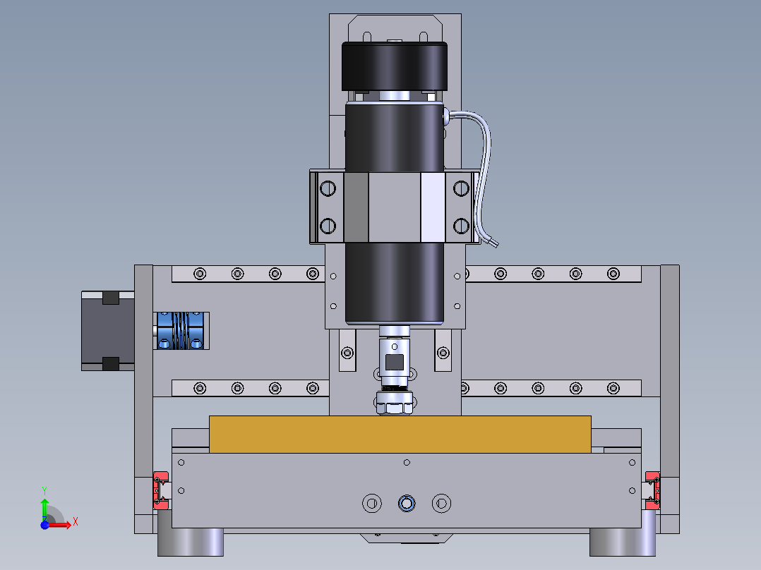 500w主轴电机雕刻机前视图