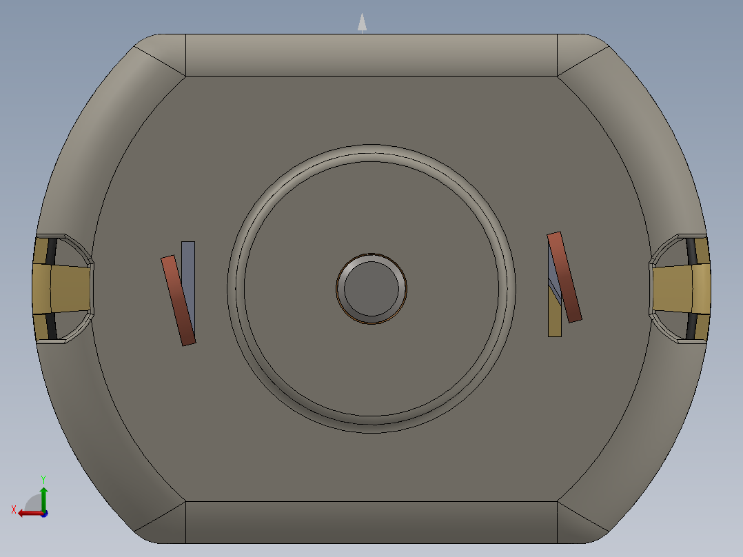 直流电机、电机(14)后视图