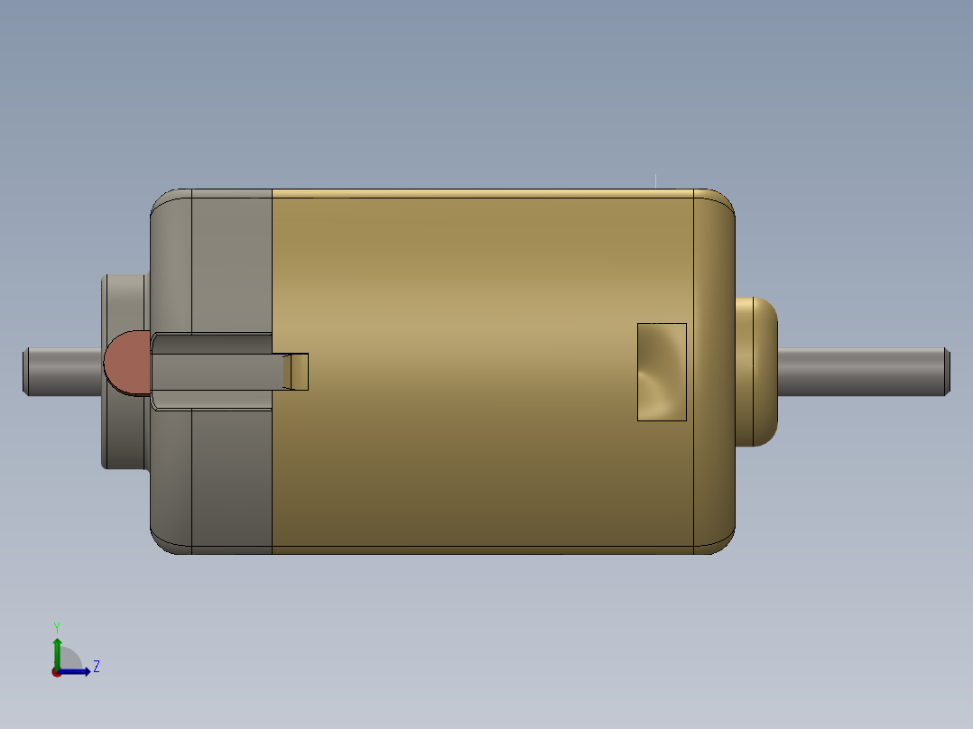 直流电机、电机(14)左视图