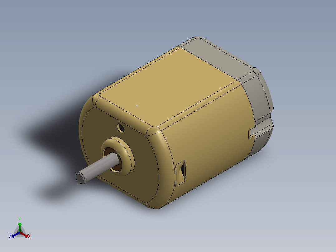 直流电机、电机(14)正等轴测图
