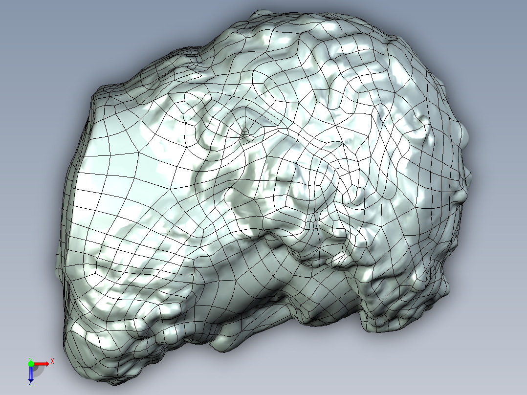 A2004975-雕塑扫描到表面俯视图