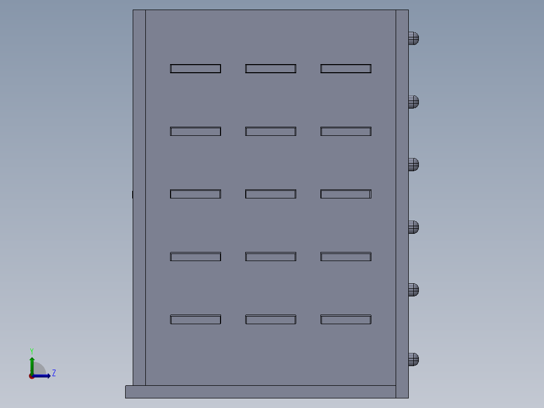 自动分类螺丝收纳盒左视图