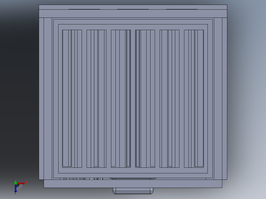 自动分类螺丝收纳盒俯视图