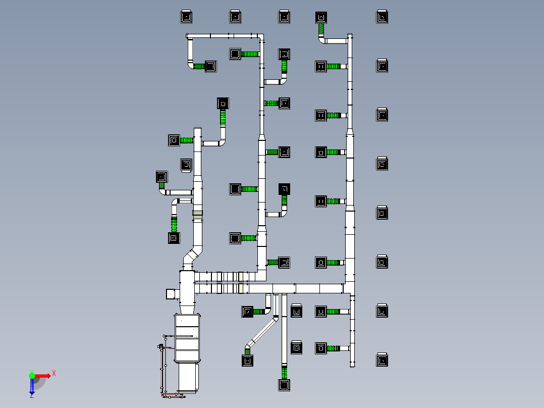 A2004794-供应和自然通风系统俯视图