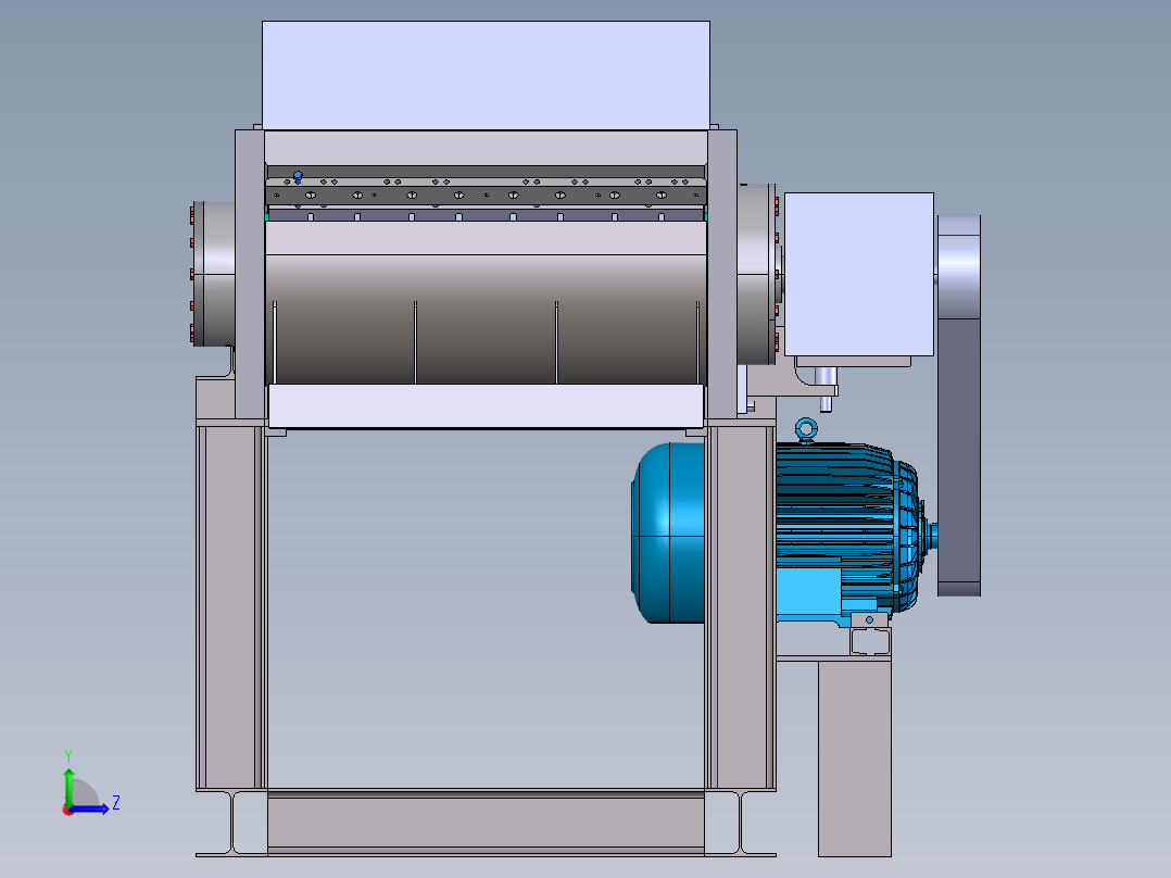 破碎机、单轴撕碎机左视图