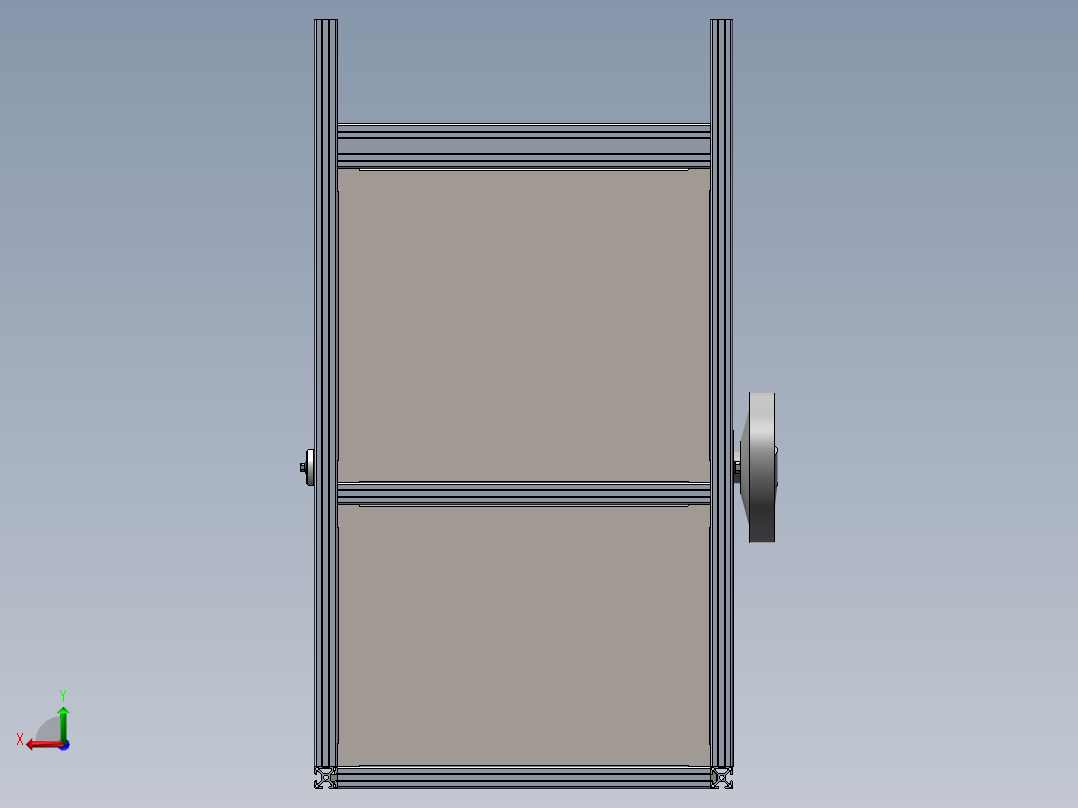 自动收放线装置 1222585后视图