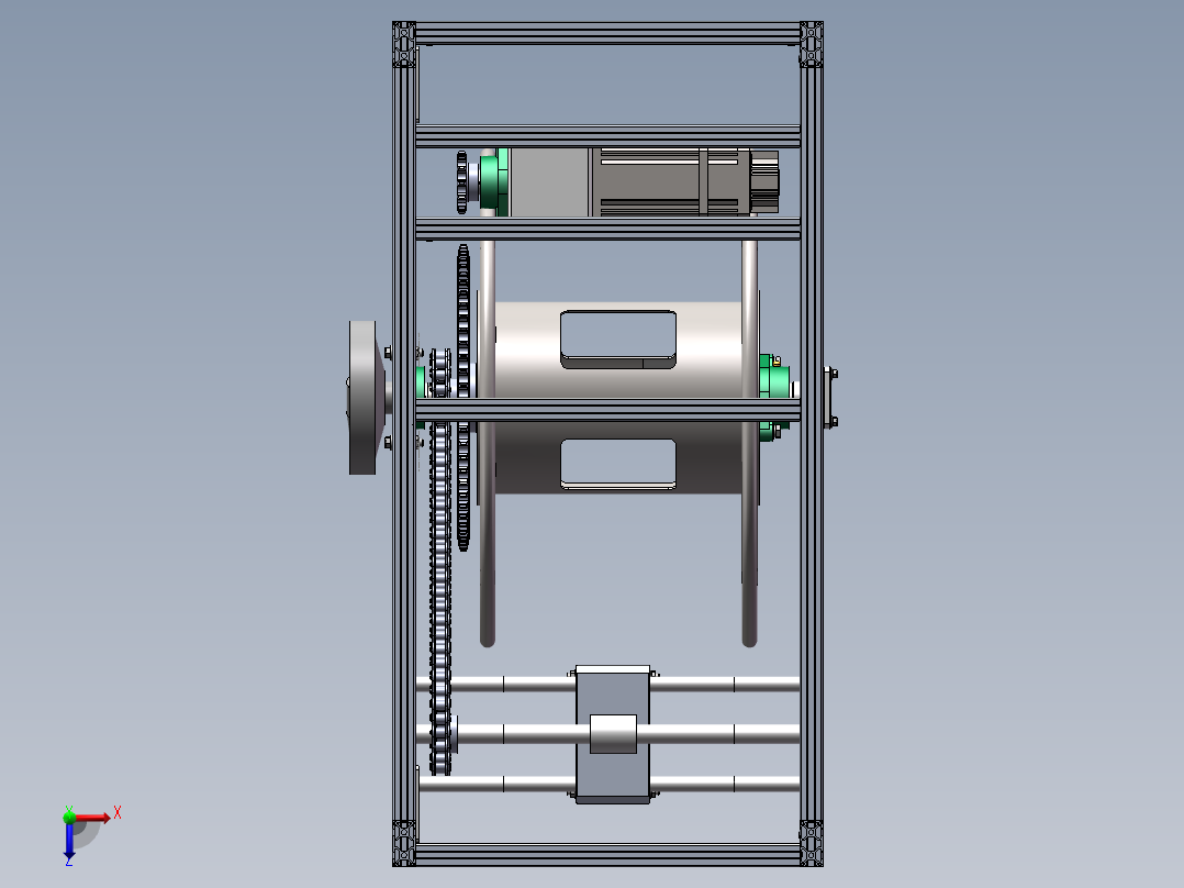 自动收放线装置 1222585俯视图