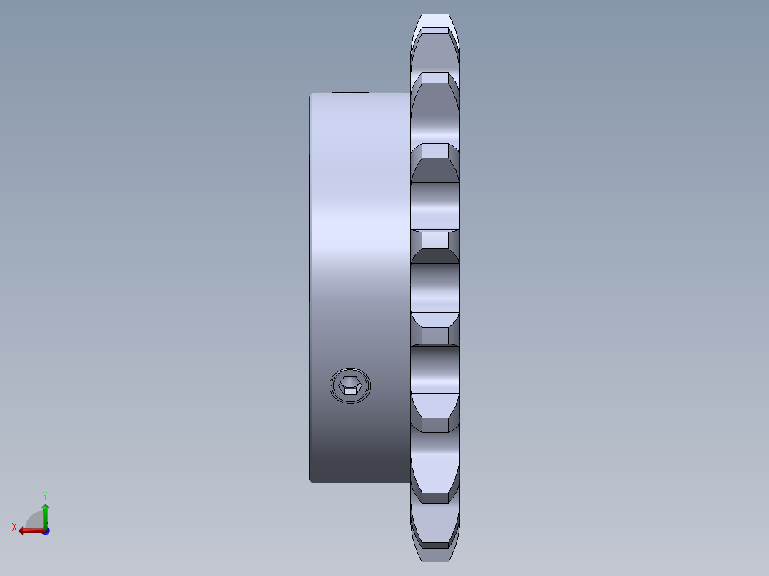 链轮SP40B18-N-18后视图