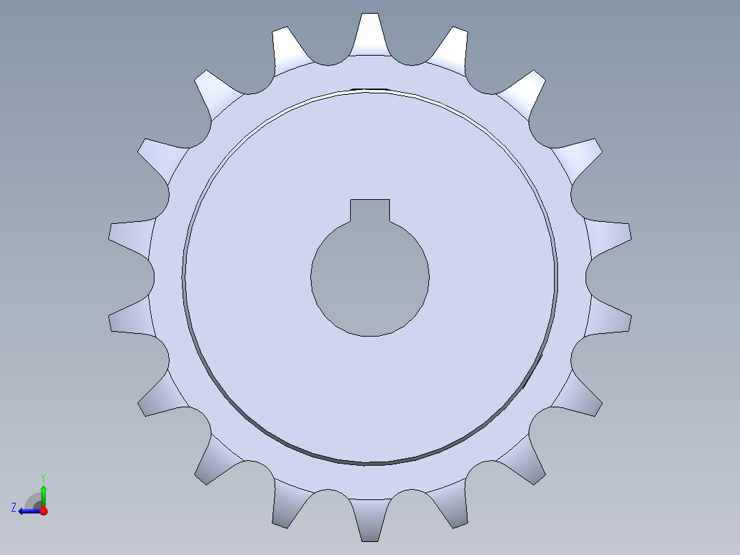 链轮SP40B18-N-18右视图
