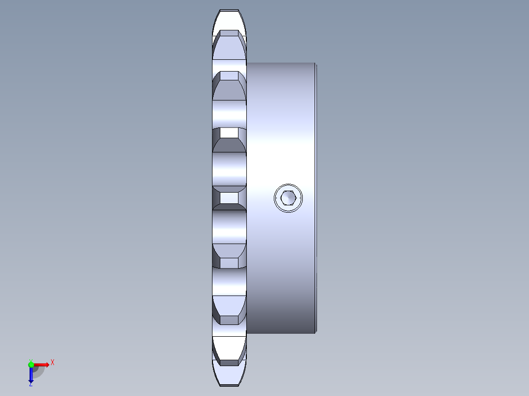链轮SP40B18-N-18俯视图