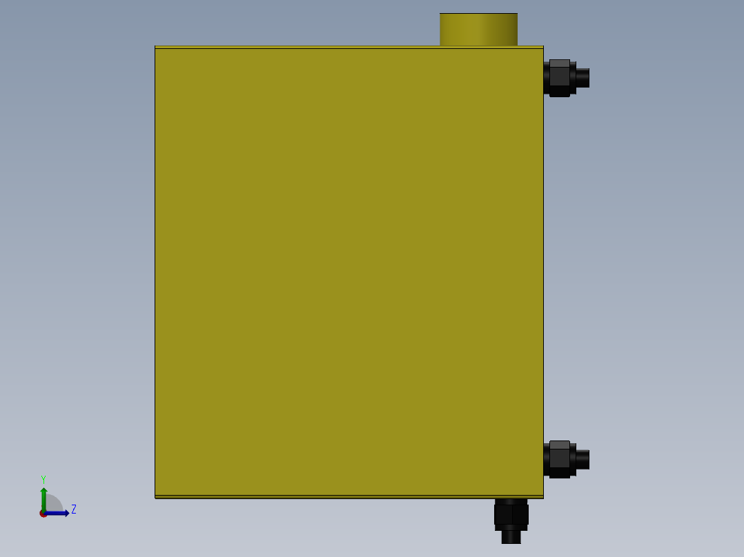 A0003933-绞车箱油箱左视图