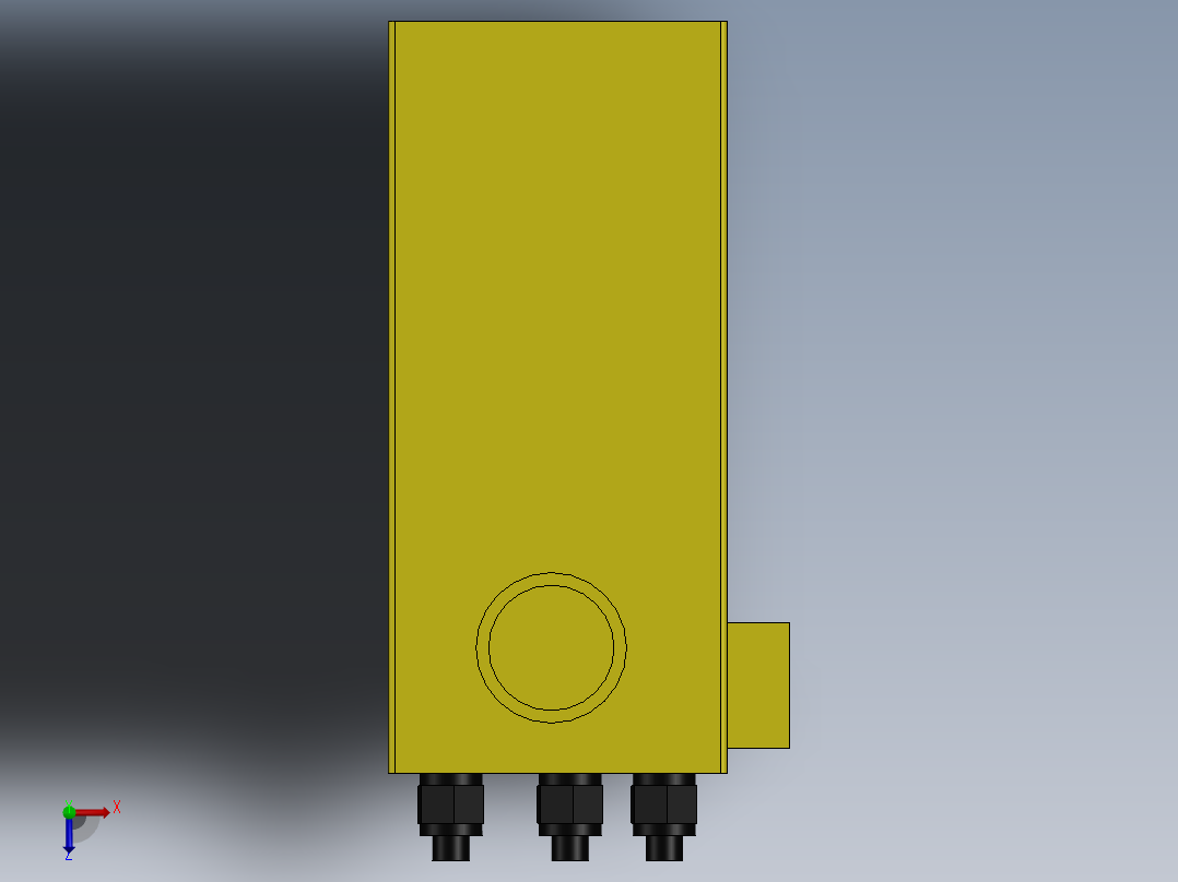 A0003933-绞车箱油箱俯视图