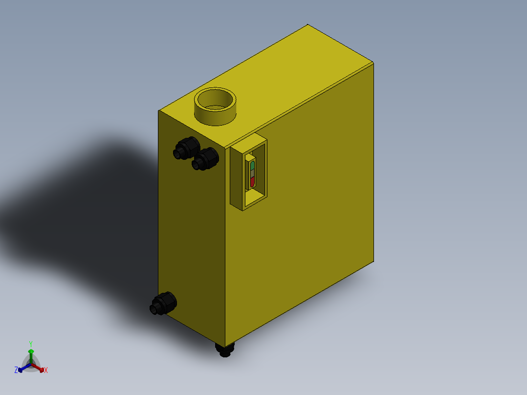 A0003933-绞车箱油箱正等轴测图