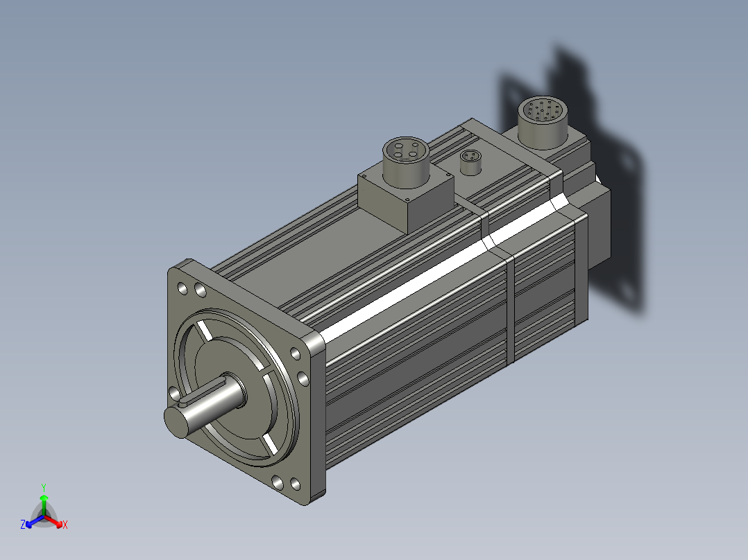 23KW抱闸-CTSD-M2D-B2325-M210正等轴测图
