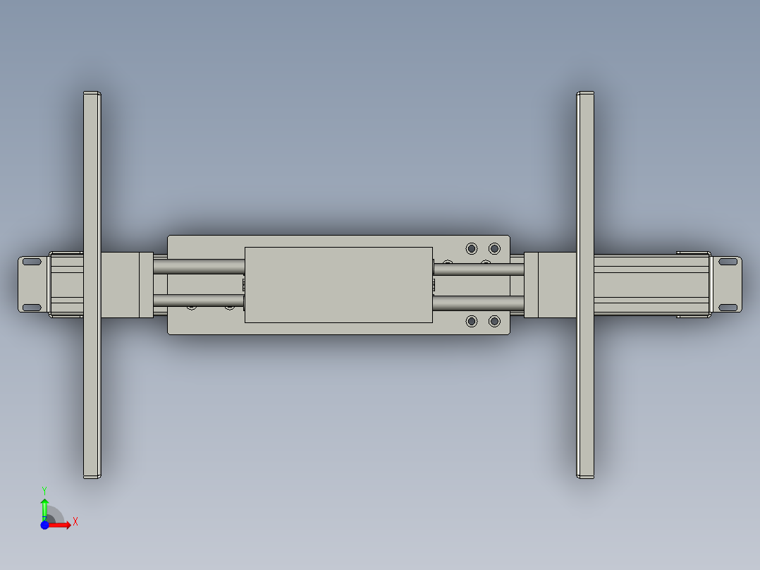 HT放料自动MHL2-40D2前段居中组件TREWQ前视图