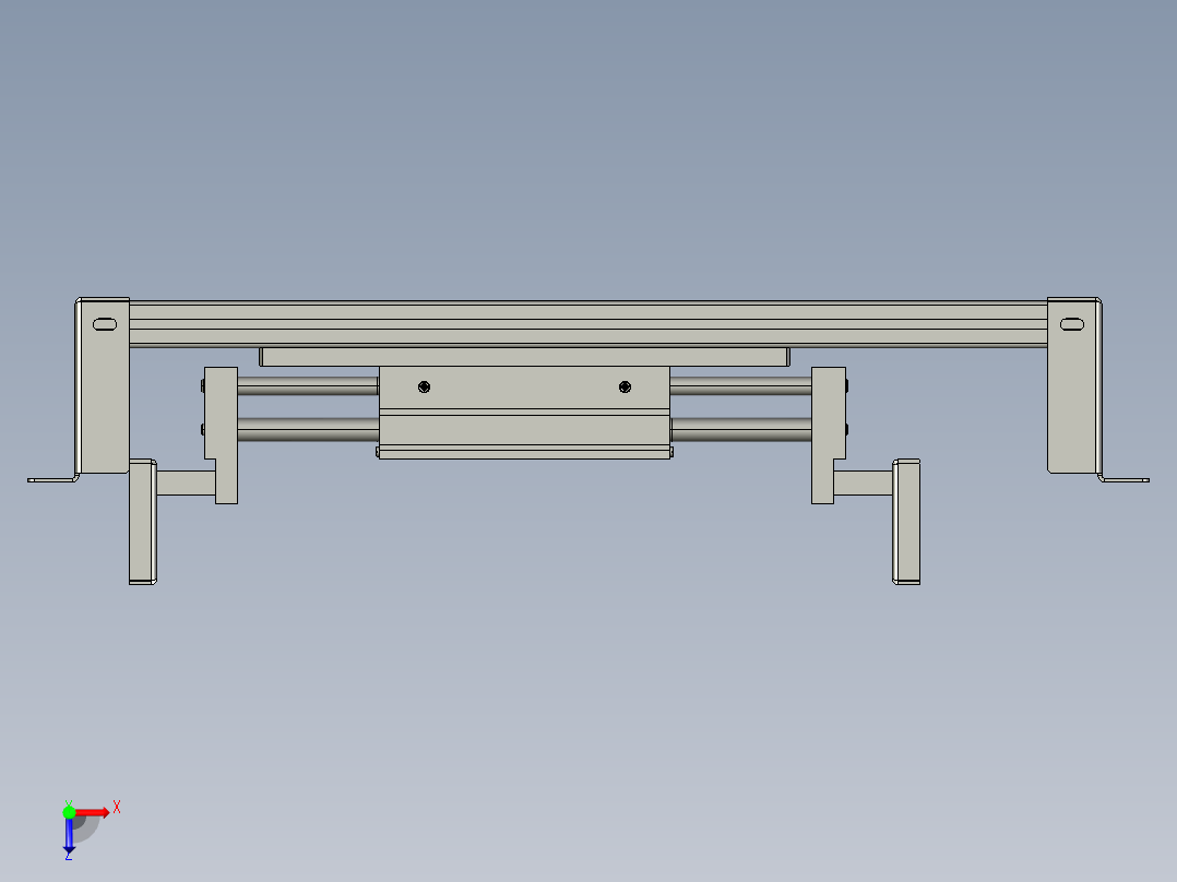 HT放料自动MHL2-40D2前段居中组件TREWQ俯视图
