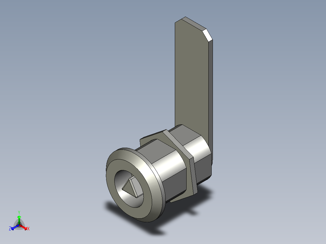 转舌锁三角钥匙26x61