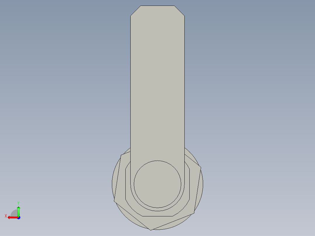 转舌锁三角钥匙26x61后视图