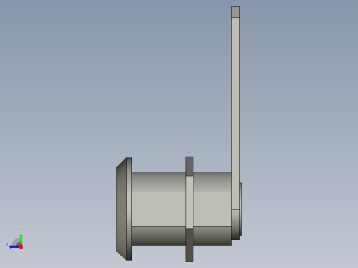 转舌锁三角钥匙26x61右视缩略图