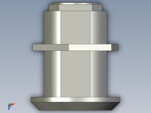 转舌锁三角钥匙26x61俯视缩略图