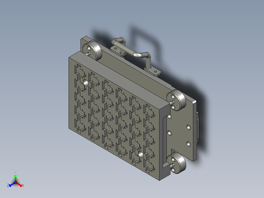 料盘组件161112正等轴测图