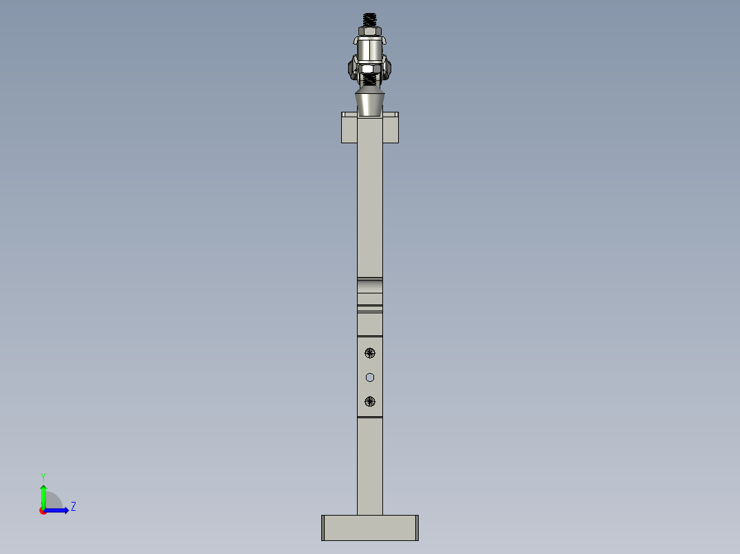 定位座单元1左视图