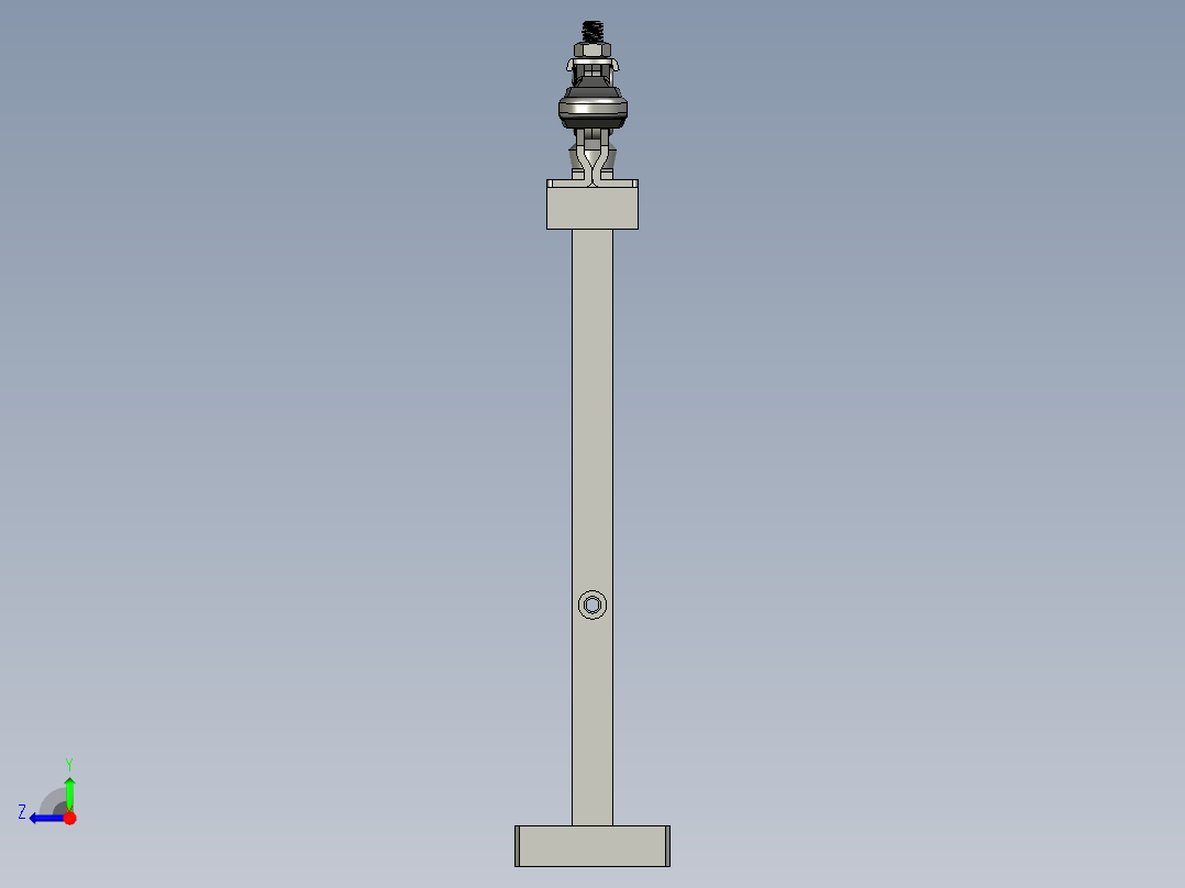 定位座单元1右视图