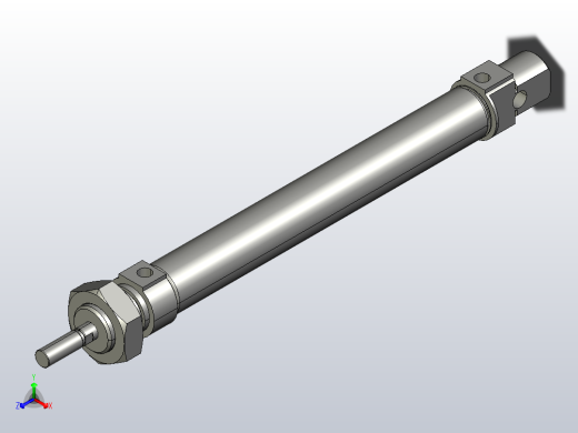 圆形气缸DSNU系列[DSNU-16-100-P-A]正等轴测缩略图