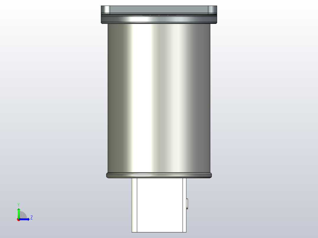 BKMJ(0.4～0.48)-1～5kvar-3自愈式低电压并联电容器三维模型202202左视图