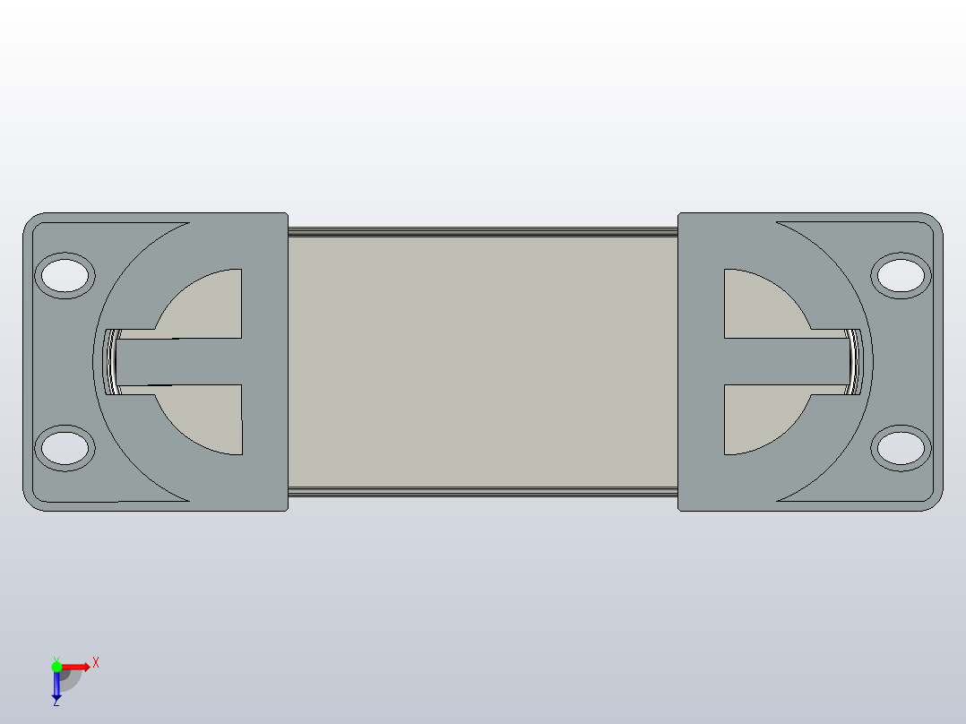 BKMJ(0.4～0.48)-1～5kvar-3自愈式低电压并联电容器三维模型202202俯视图