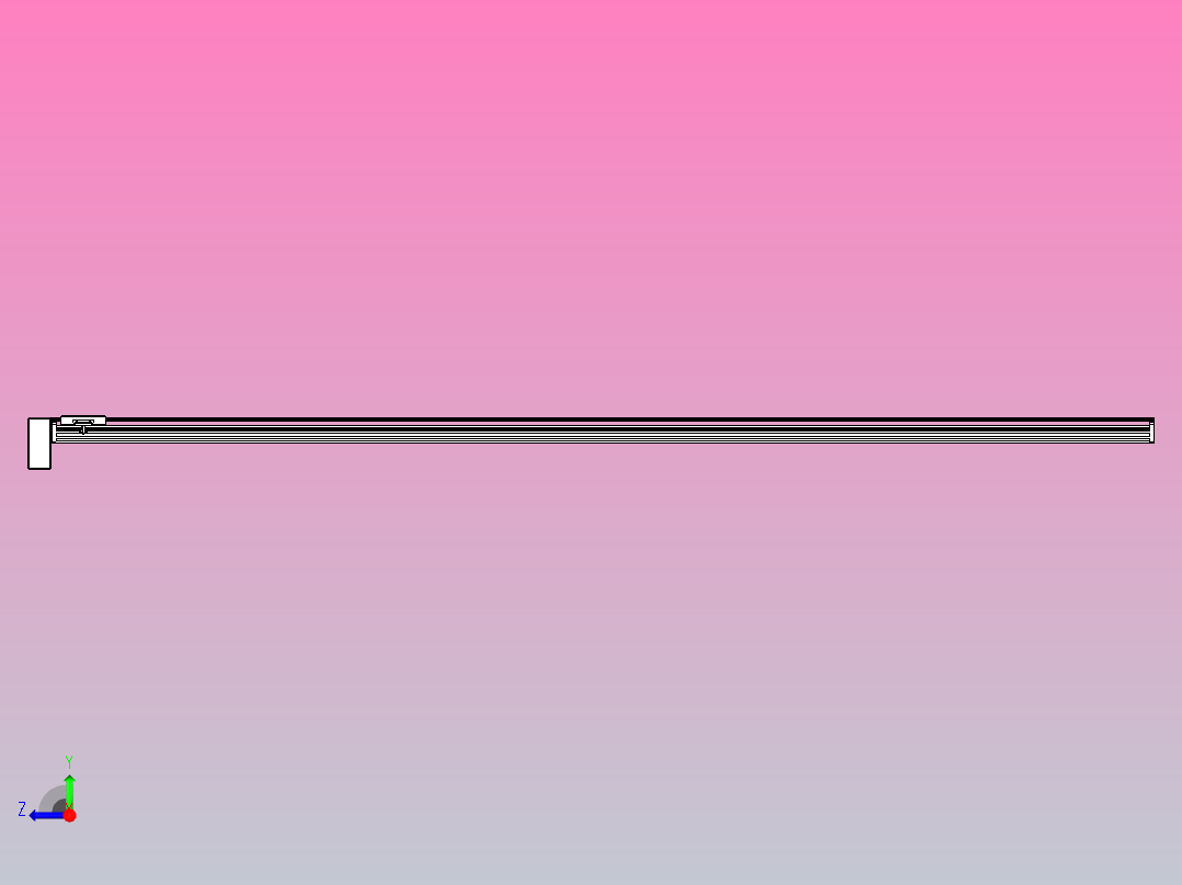 皮带直线轴半封闭可选导轨TPA-HNB-140D-120-L3000-RP-C-P40-N3右视图