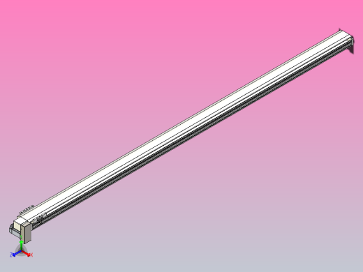 皮带直线轴半封闭可选导轨TPA-HNB-140D-120-L3000-RP-C-P40-N3正等轴测缩略图