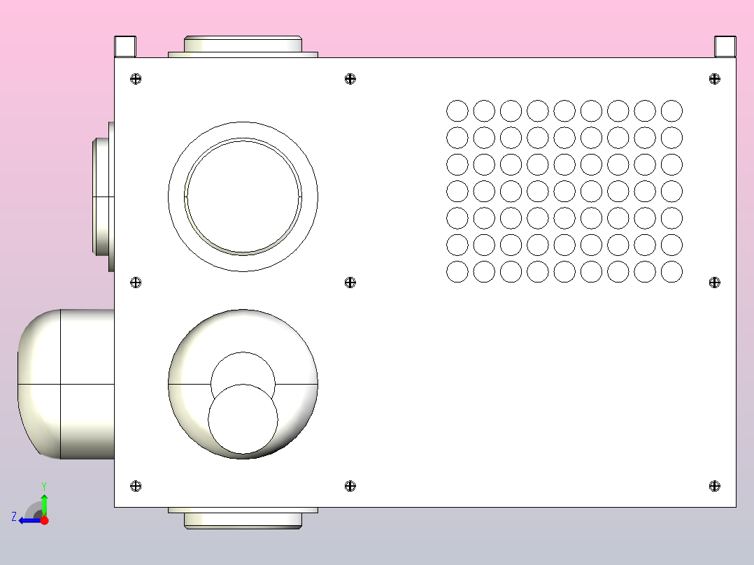 PYF系列喷流诱导风机[PYF-A3]右视图