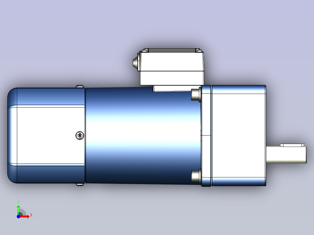 精研YF调速电磁制动电机 200yf01-18前视图