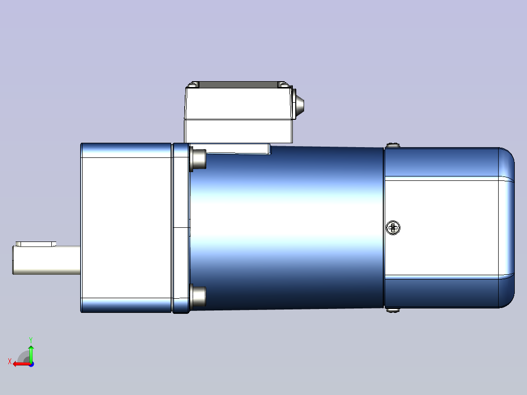 精研YF调速电磁制动电机 200yf01-18后视图