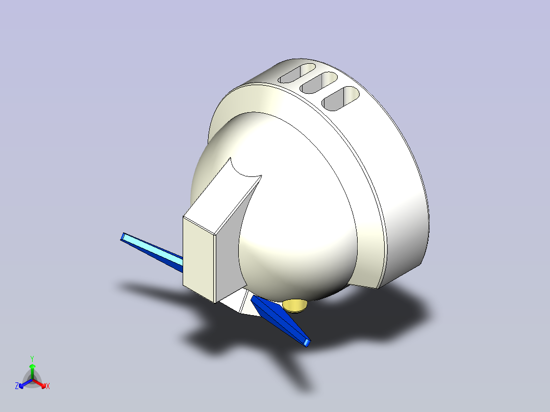 车载机器人阿福头盔正等轴测图