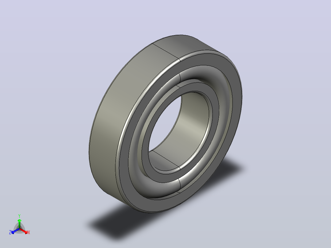 SKF自调心球轴承ball_bearing_1313_ek_0正等轴测图