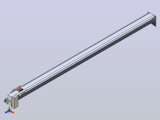 皮带直线轴半封闭可选导轨TPA-HNB-120D-110-L2000-RP-C-P40-N3正等轴测缩略图