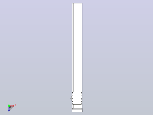 滚珠丝杠直线轴带导轨全封闭TPA-HCR-105D-1610C-L850-MP-Y-P40-N3俯视缩略图