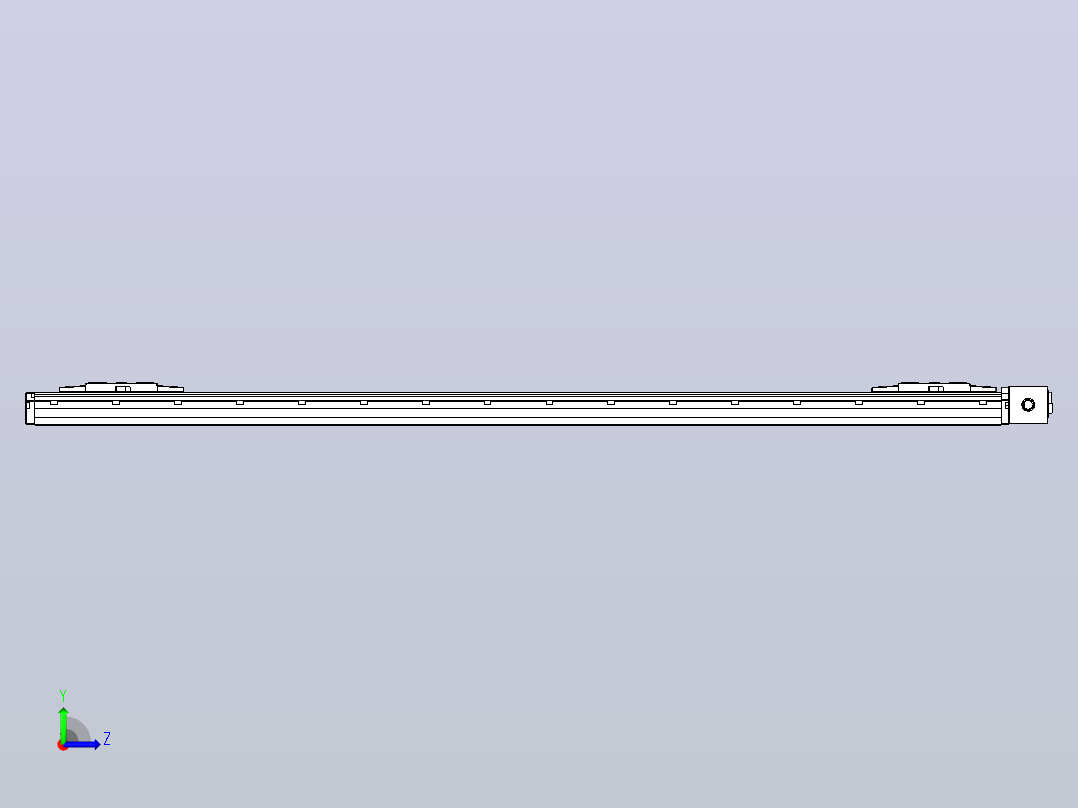 皮带直线轴双滑块型TPA-GCBS-120-P70-L550-DL-M20-N3左视图
