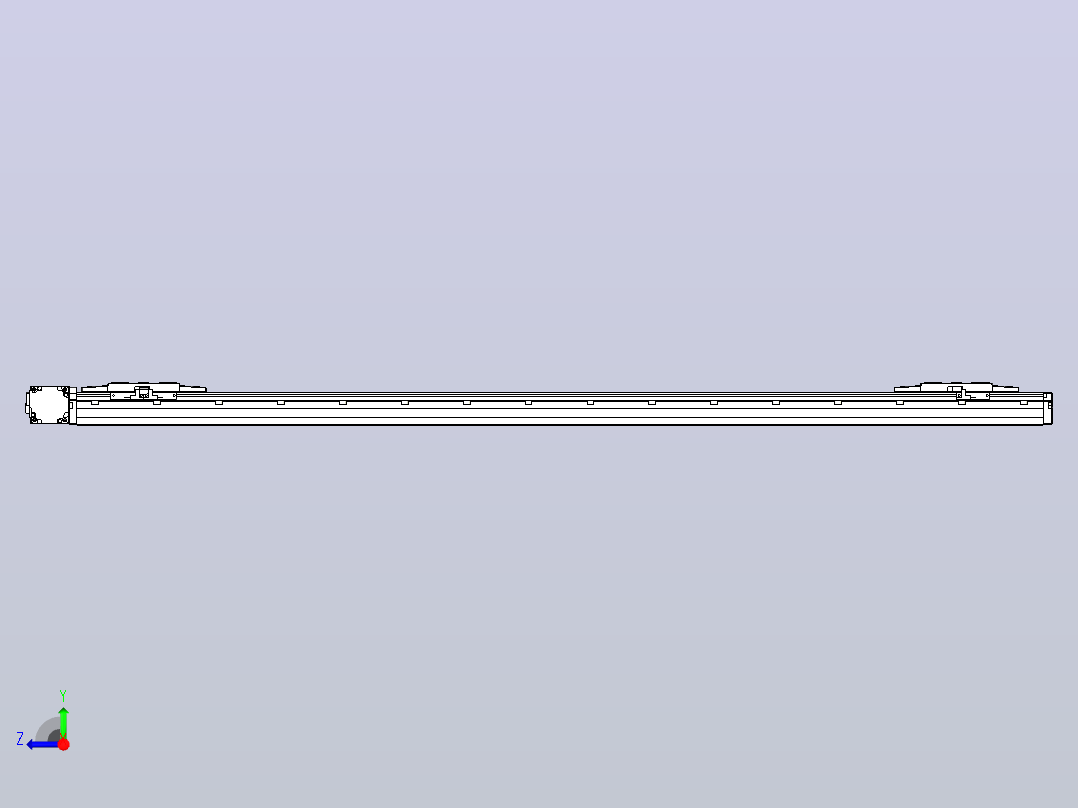 皮带直线轴双滑块型TPA-GCBS-120-P70-L550-DL-M20-N3右视图