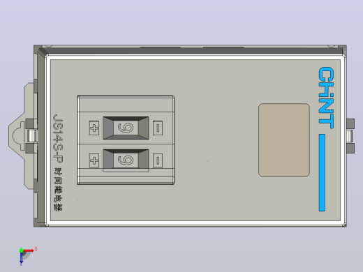 JS14S-P时间继电器三维模型202203俯视缩略图