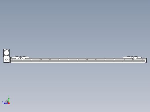 皮带直线轴双滑块型TPA-GCBS-120-P70-L500-LU-M20-N3右视缩略图
