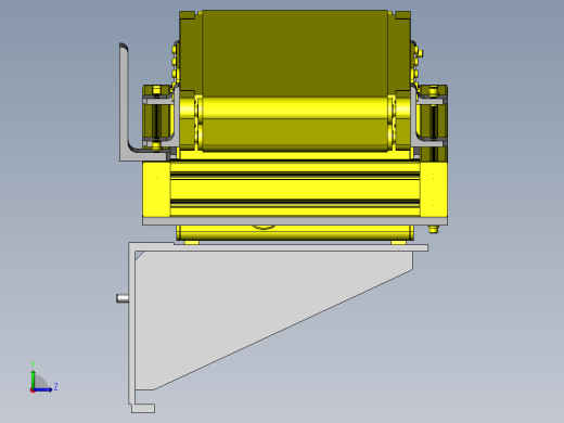 可调角度的输送机左视缩略图