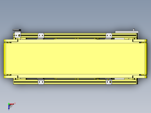 可调角度的输送机俯视缩略图