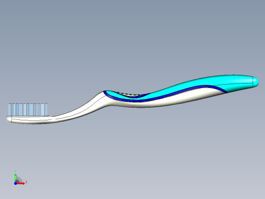 牙刷模型前视缩略图