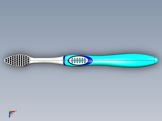牙刷模型俯视缩略图