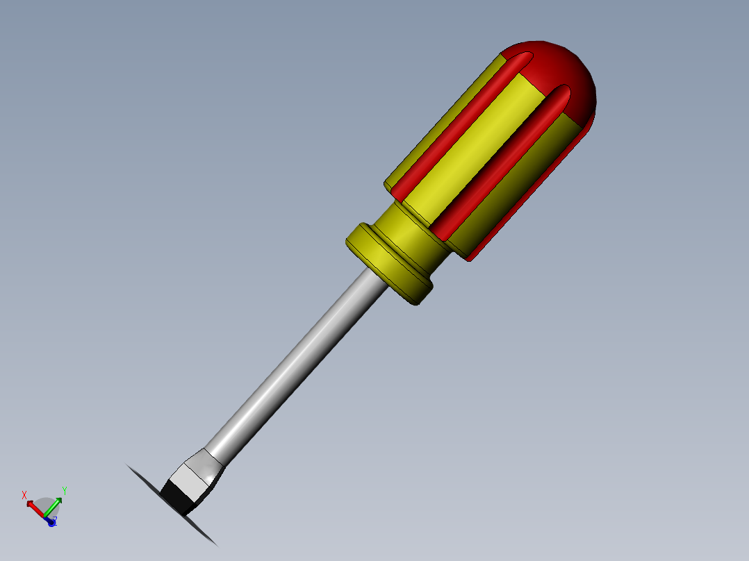 一字螺丝刀模型