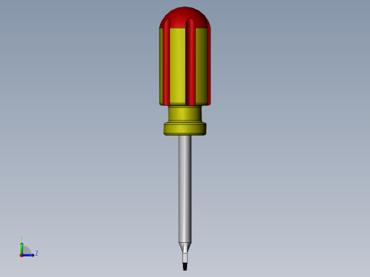 一字螺丝刀模型左视缩略图