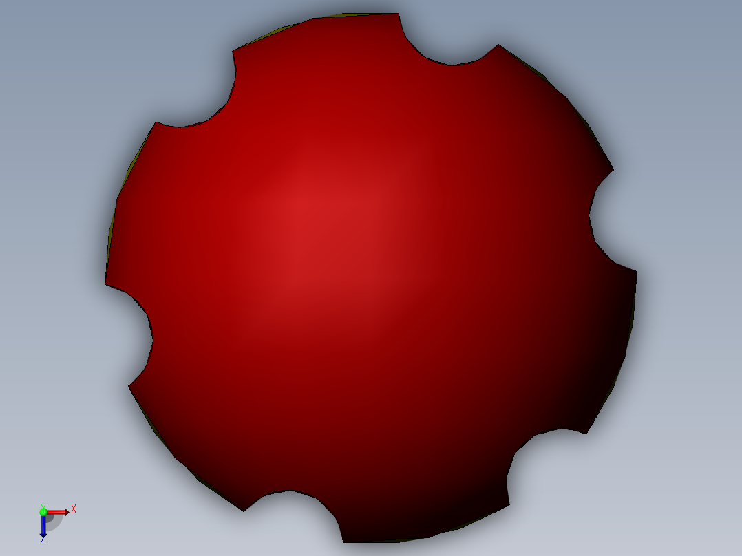 一字螺丝刀模型俯视图